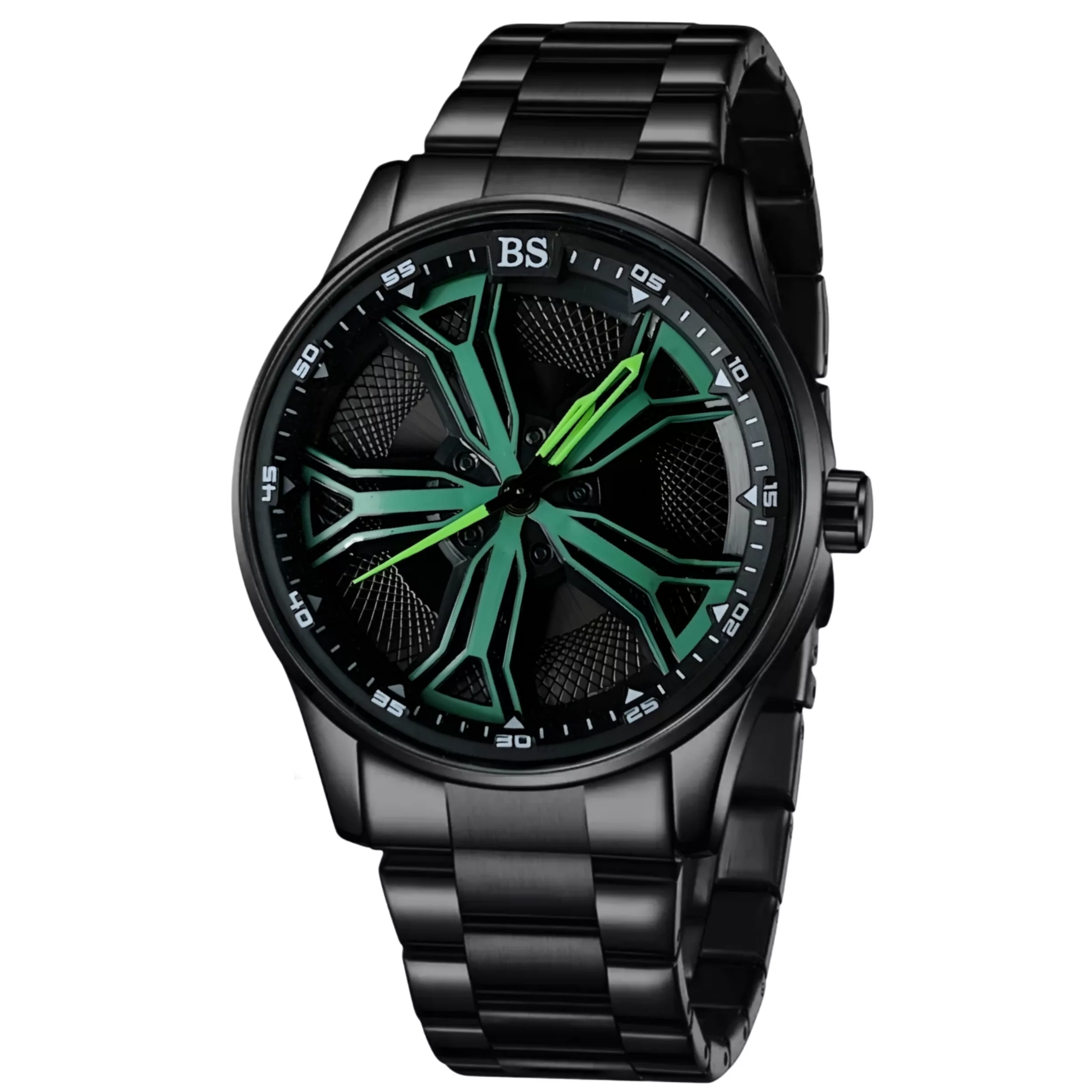 ساعت مچی عقربه‌ای کوارتز مردانه مدل اسپرت صفحه رینگ چرخان کد B1