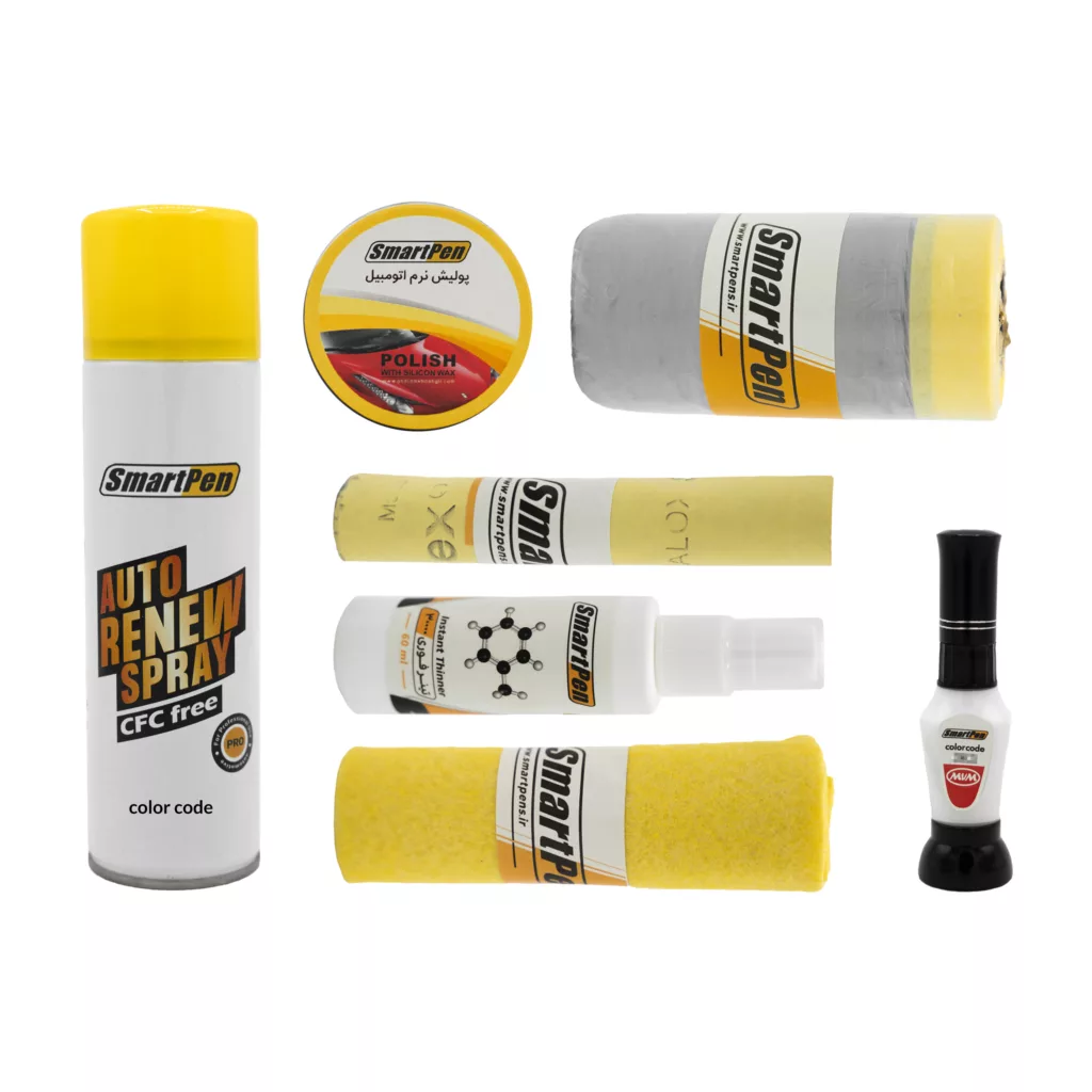 کیت خشگیر و بازسازی رنگ خودرو اسمارت پن کد Smartpen-29026 مجموعه 7 عددی