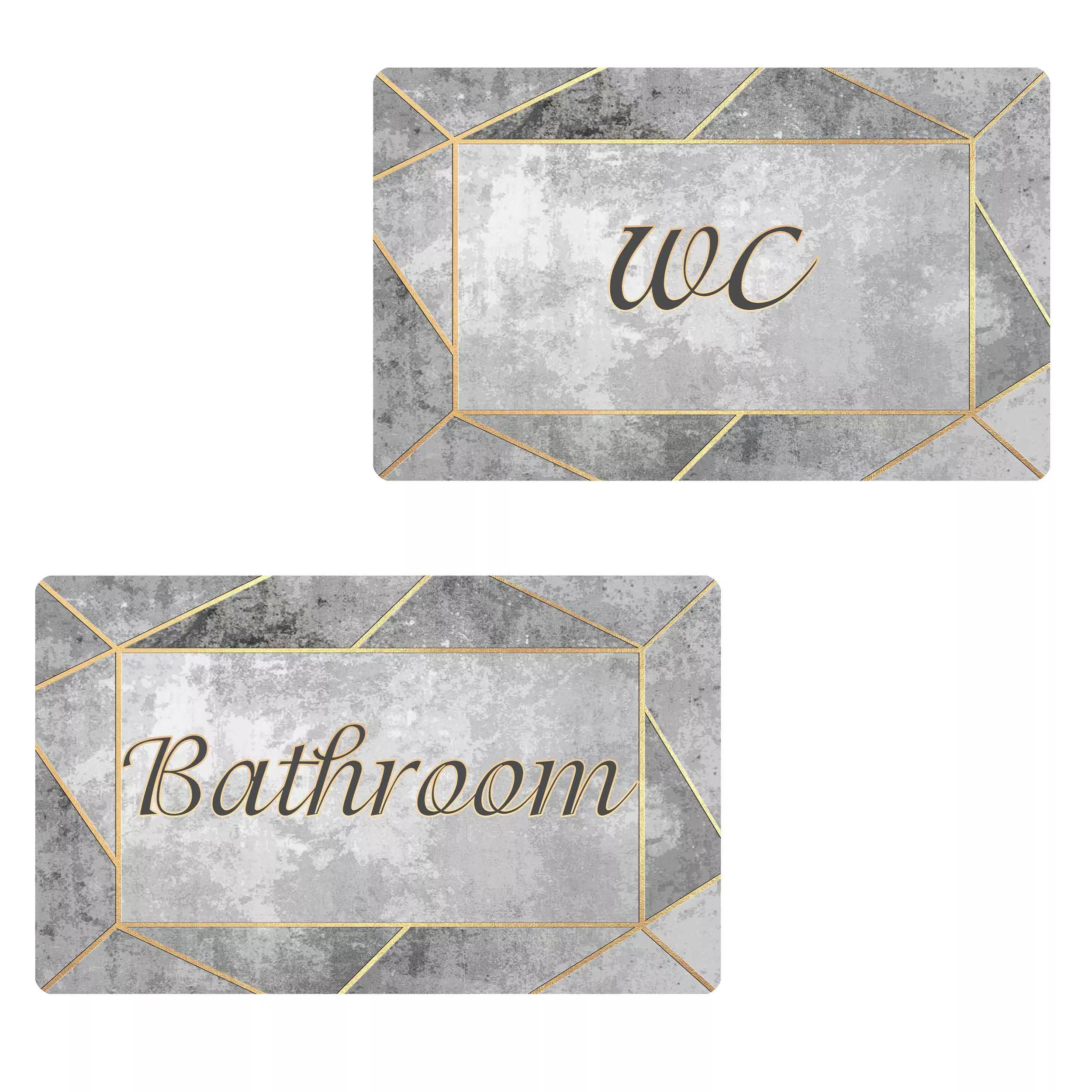 پادری طرح حمام و سرویس بهداشتی کد D41112 سایز 76x46 سانتی متر مجموعه دو عددی