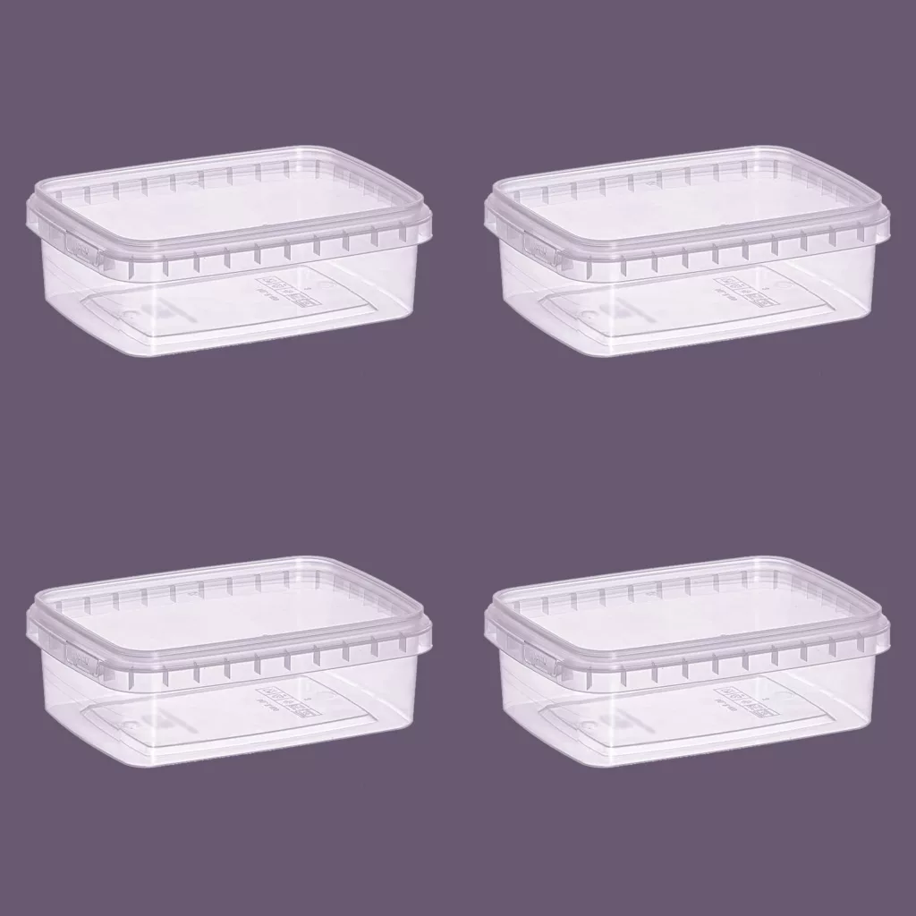 ظرف نگهدارنده مدل Transparent بسته 4 عددی