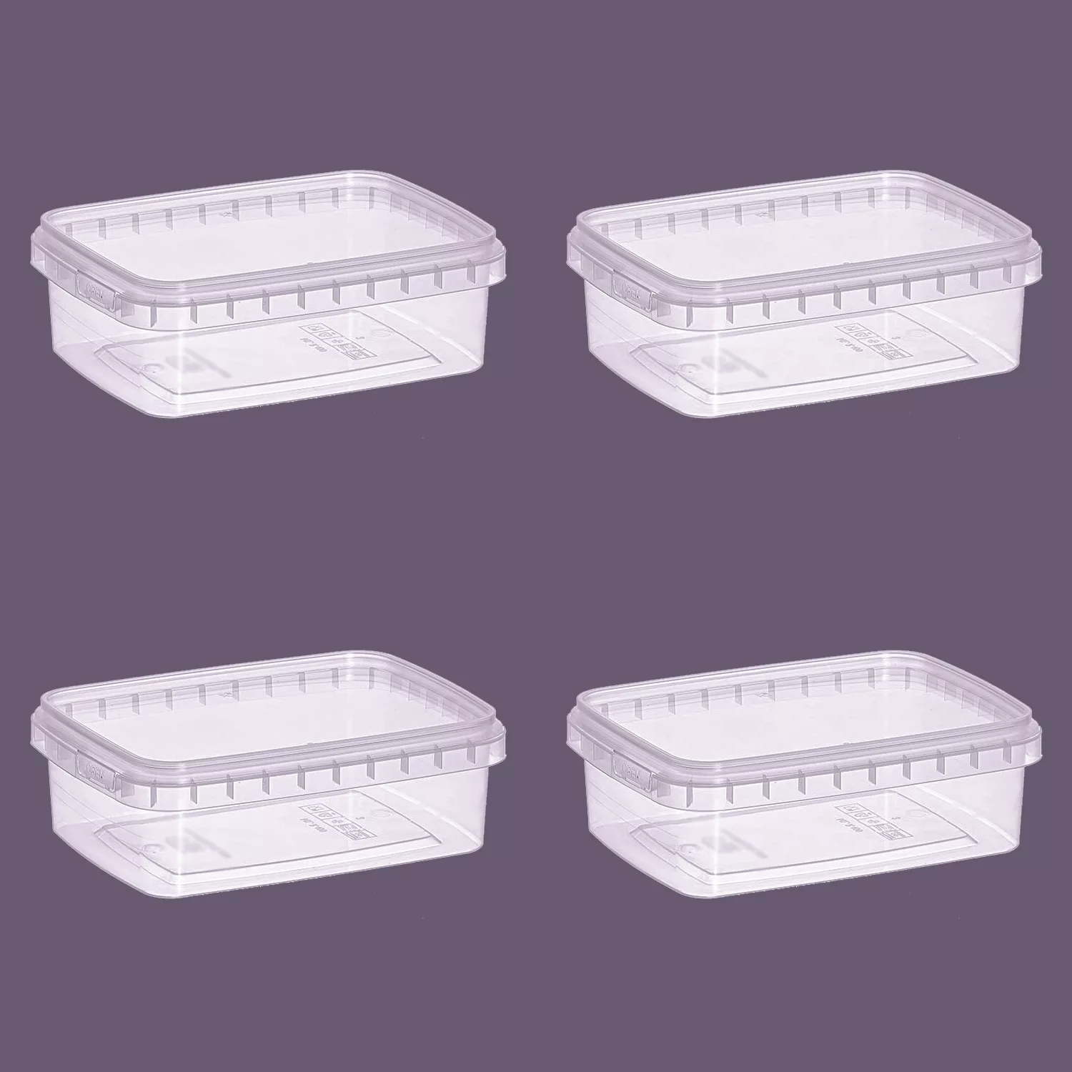 ظرف نگهدارنده مدل Transparent بسته 4 عددی