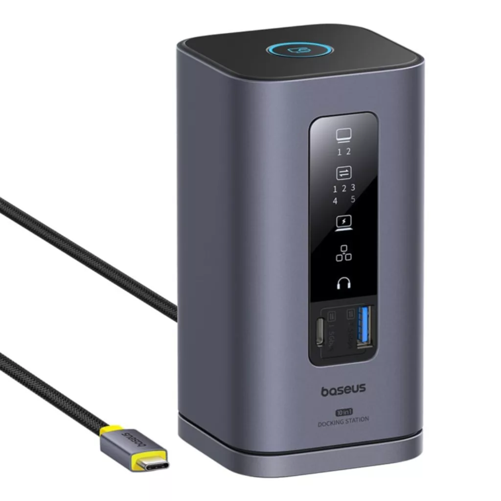 هاب 10 پورت USB-C بیسوس مدل BS-OH174   به همراه کابل USB-C