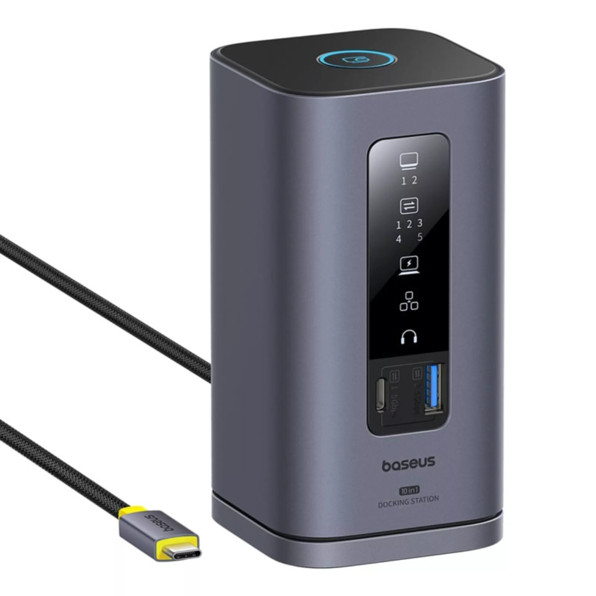 هاب 10 پورت USB-C بیسوس مدل BS-OH174 به همراه کابل USB-C هاب 10 پورت USB-C بیسوس مدل BS-OH174 به همراه کابل USB-C