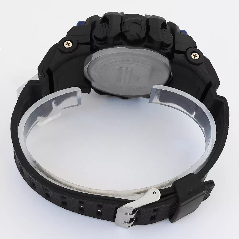 ساعت مچی دیجیتال مردانه امپاور مدل اسپرت ضدآب استخری چراغدار ورزشی کد 1298