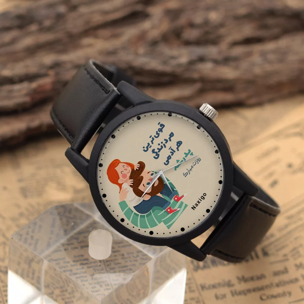 ساعت مچی عقربه ای ناکسیگو مدل روز پدر کد LF12548