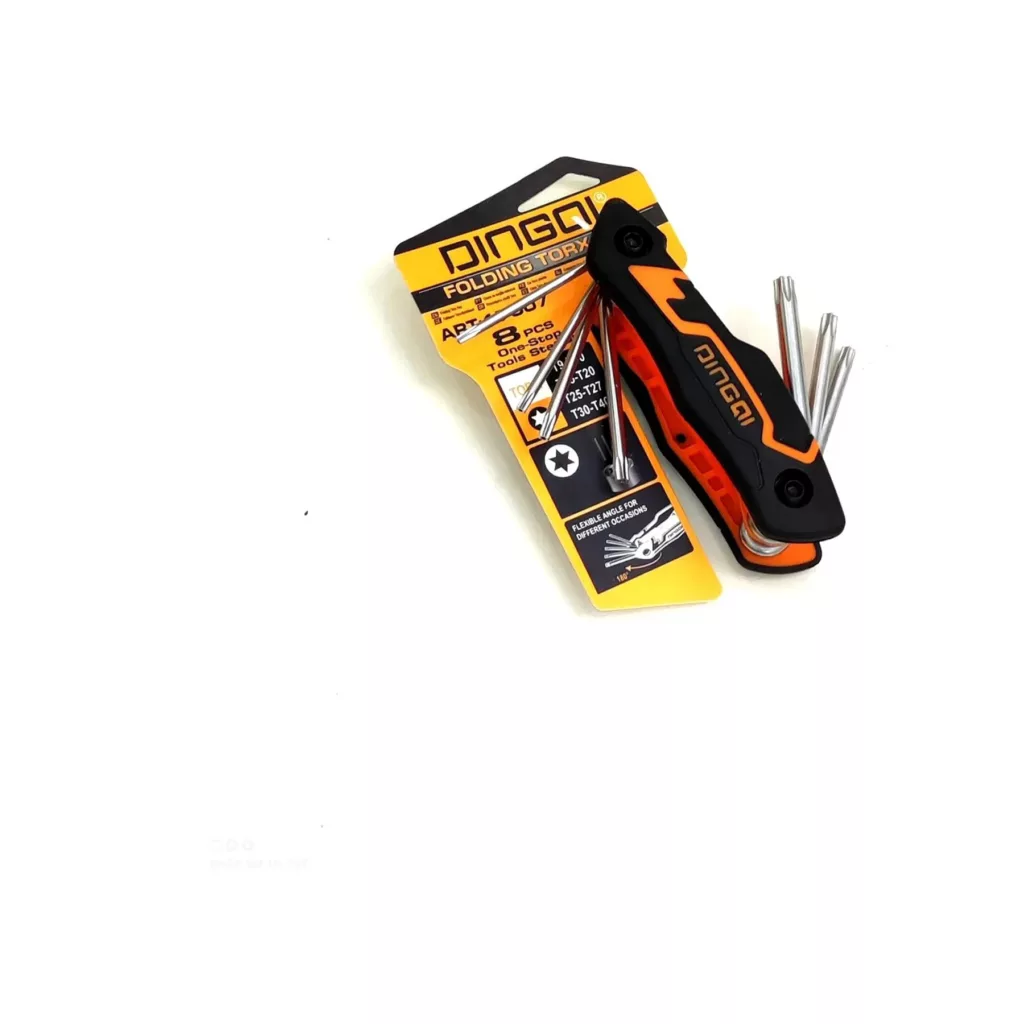 آچار آلن ستاره ای دینگشی مدل DF500GH مجموعه 8 عددی