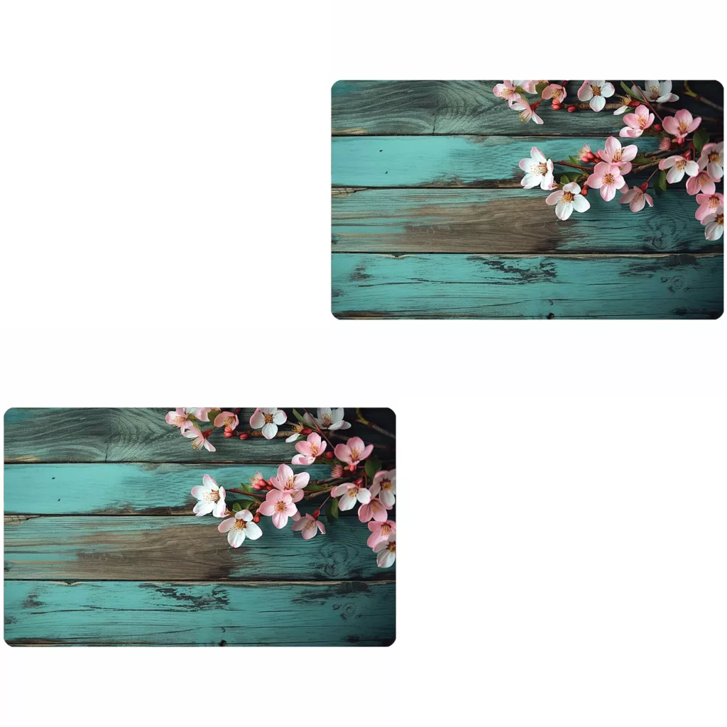 پادری مدل گل رویه مخمل طرح ترک کد D.506 سایز 75×45 سانتی متر مجموعه دو عددی