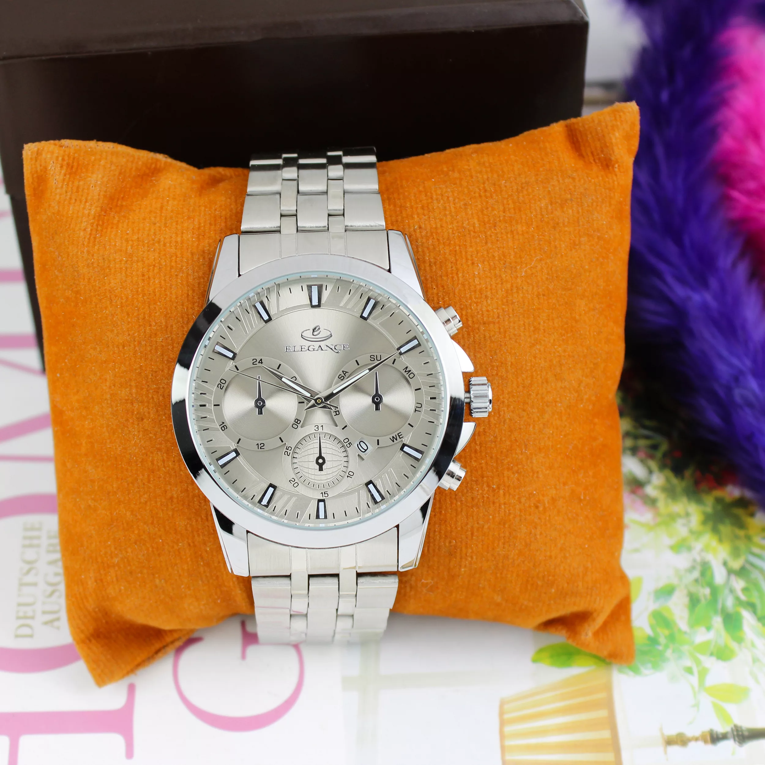 ساعت مچی عقربه‌ای کوارتز مردانه الگانس مدل EMSNJ7430