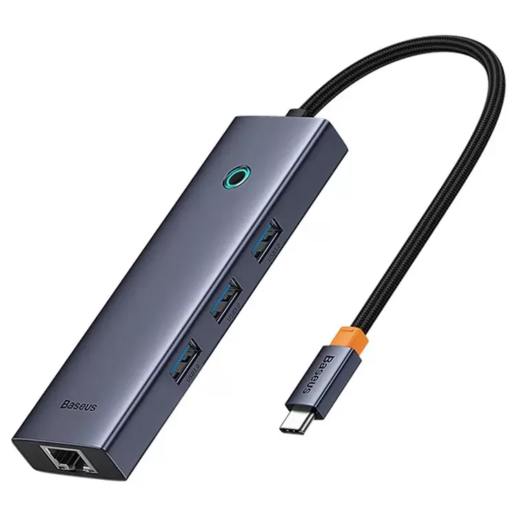 هاب 6 پورت USB-C باسئوس مدل UltraJoy Clarity New