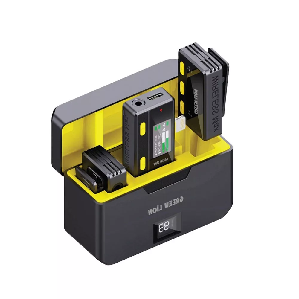 ست میکروفن بی سیم گرین لاین مدل Wireless Microphone lightning with Remote Control