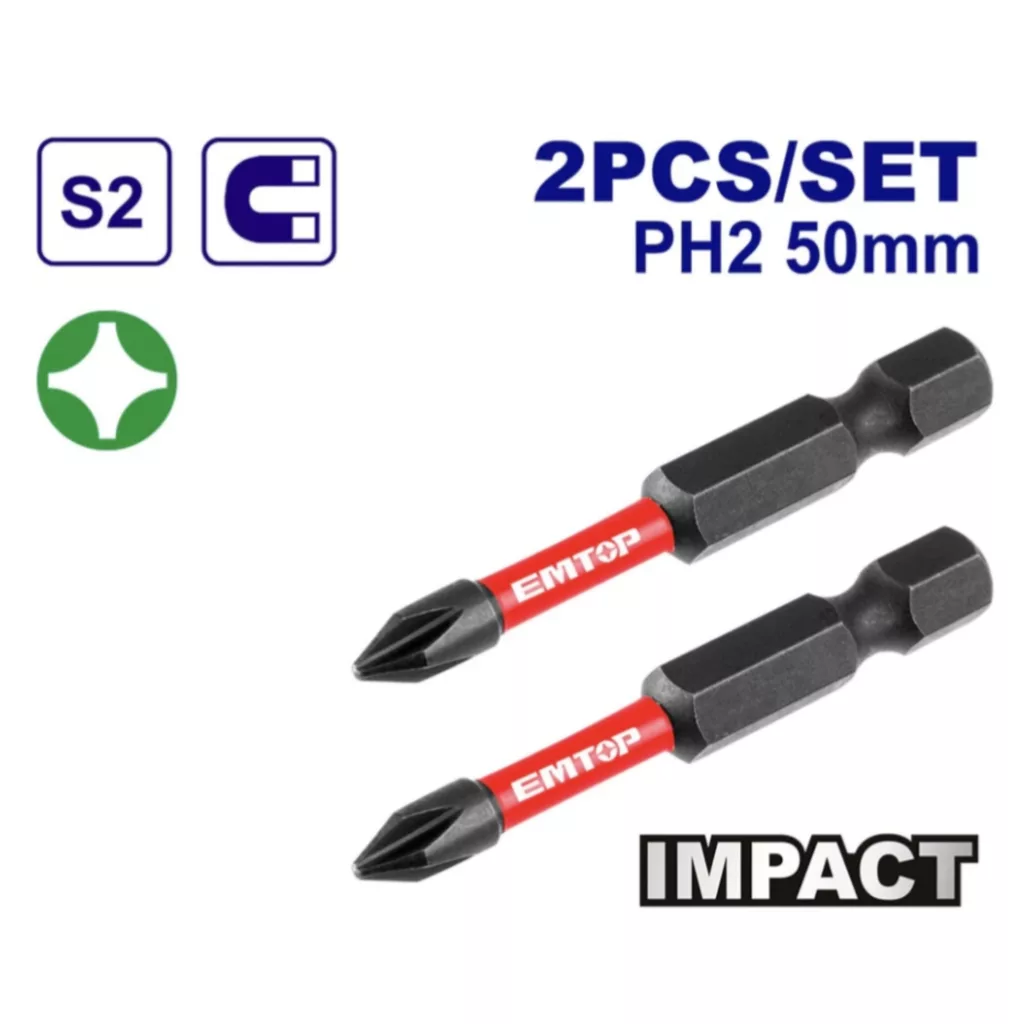 سری پیچ گوشتی یکسر چهارسو     ایمتاپ    مدل ESBTM5PH2150 بسته 2 عددی