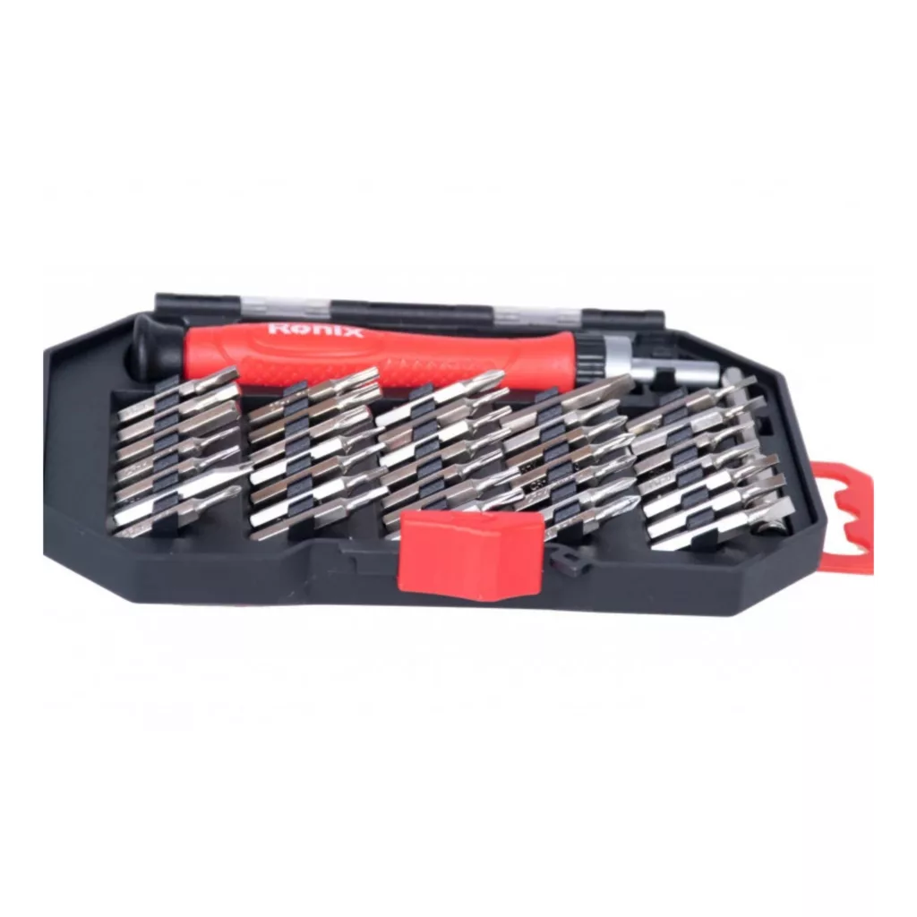 پیچ گوشتی جغجغه ای ساعتی رونیکس مدل RH-2719 بسته 37 عددی