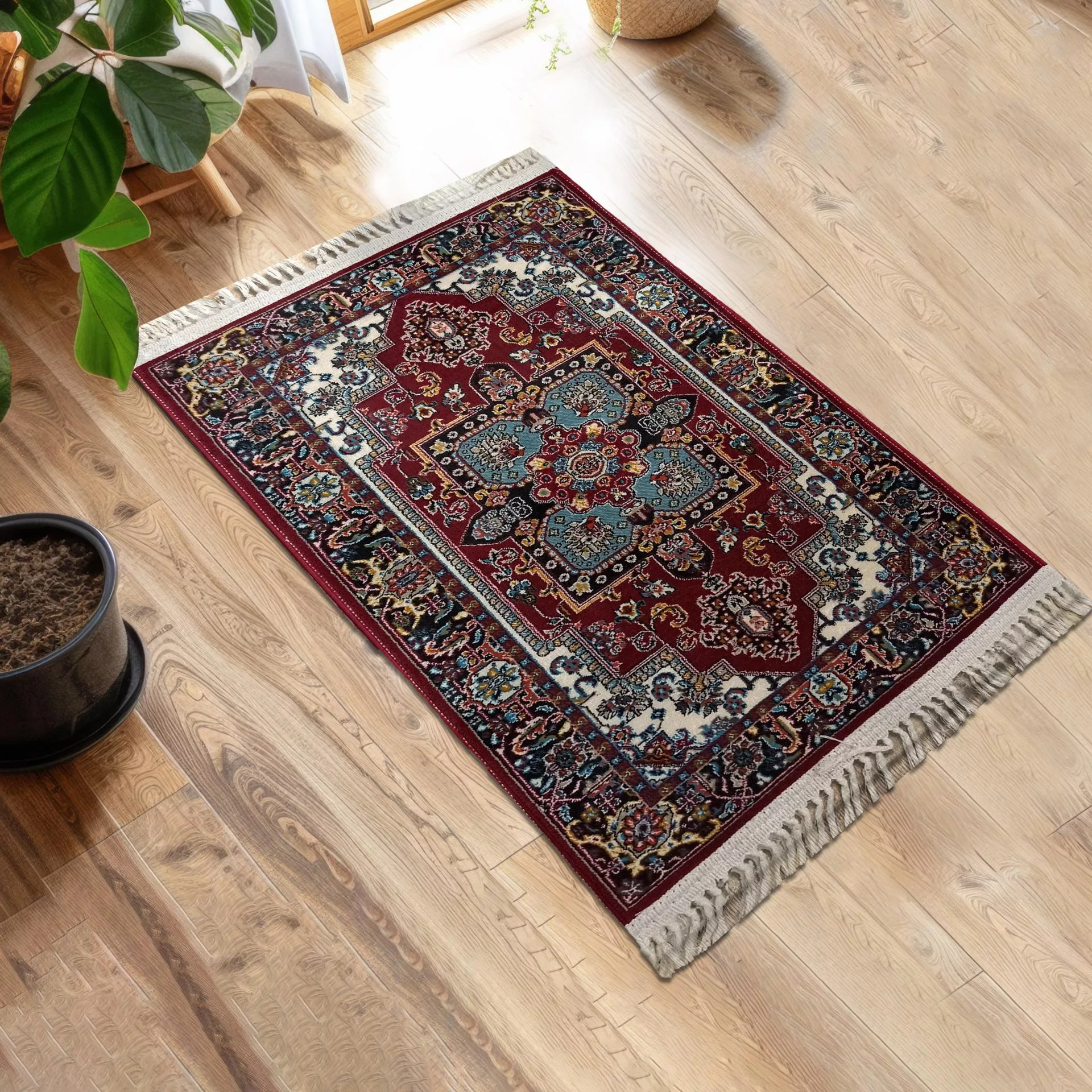 پادری طرح مستطیل کد E 31 سایز 80×50 سانتی‌متر مناسب برای فضای داخلی / بیرونی