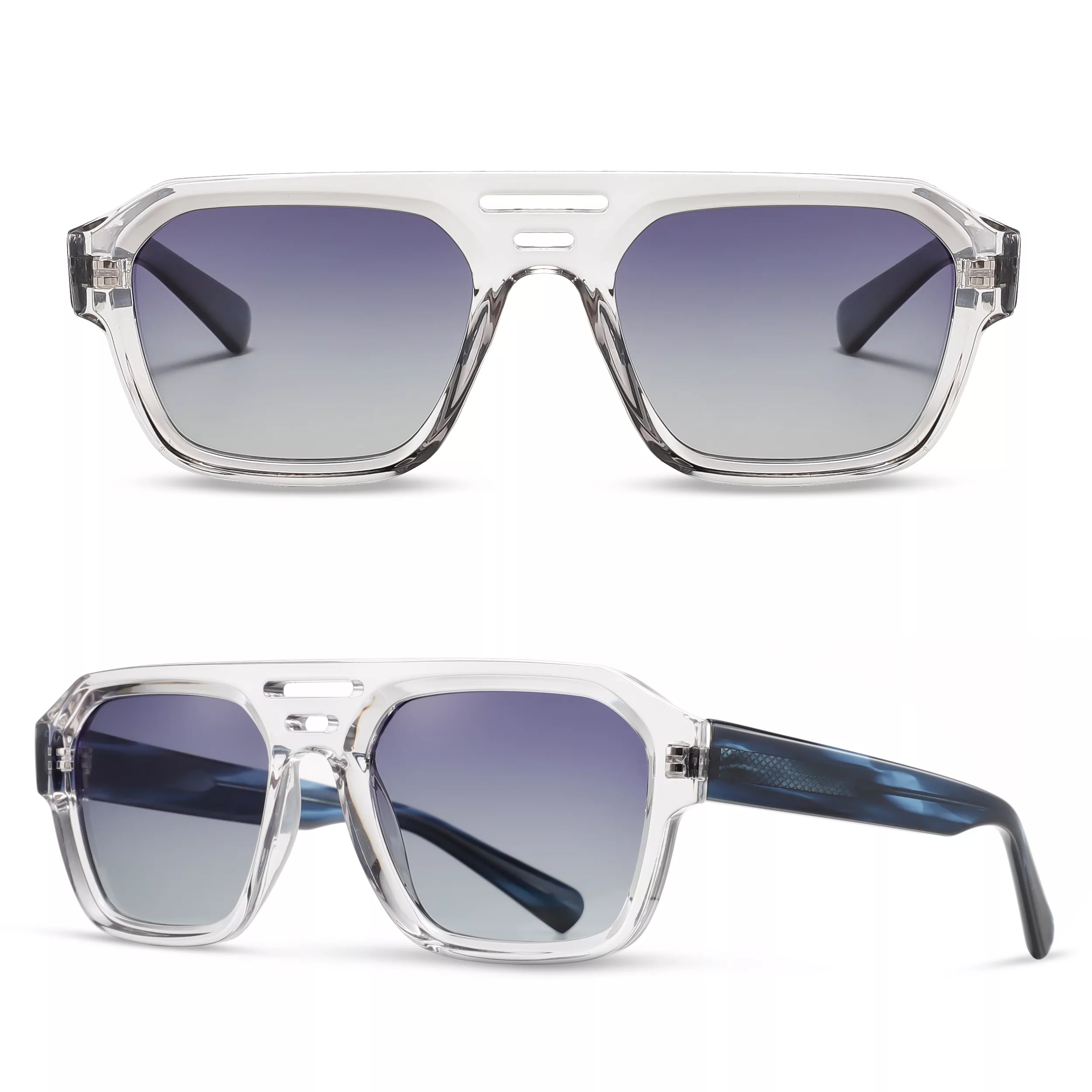 عینک آفتابی خلبانی (Aviator) آلبرت وگ مدل S31120C2 Acetate Avantgarde Visionary