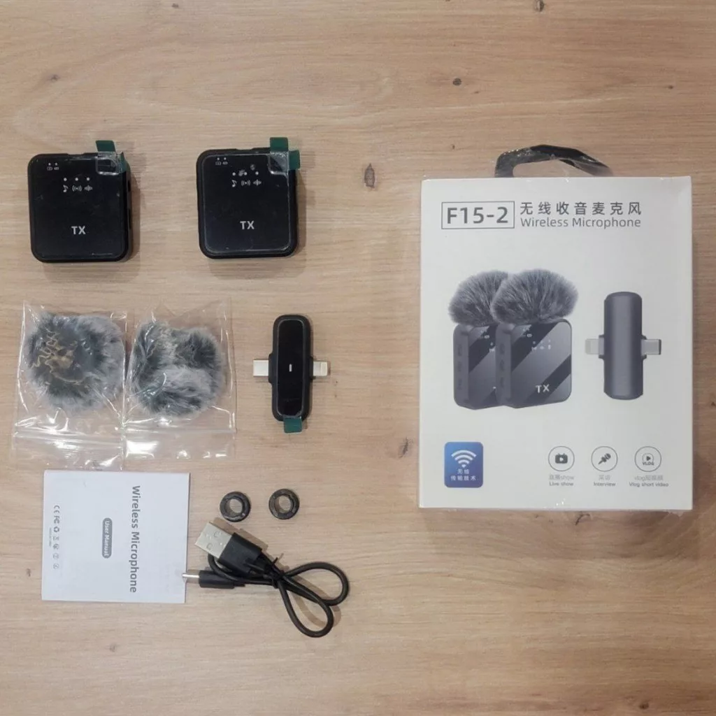 ست میکروفن بی سیم مدل F15 dual