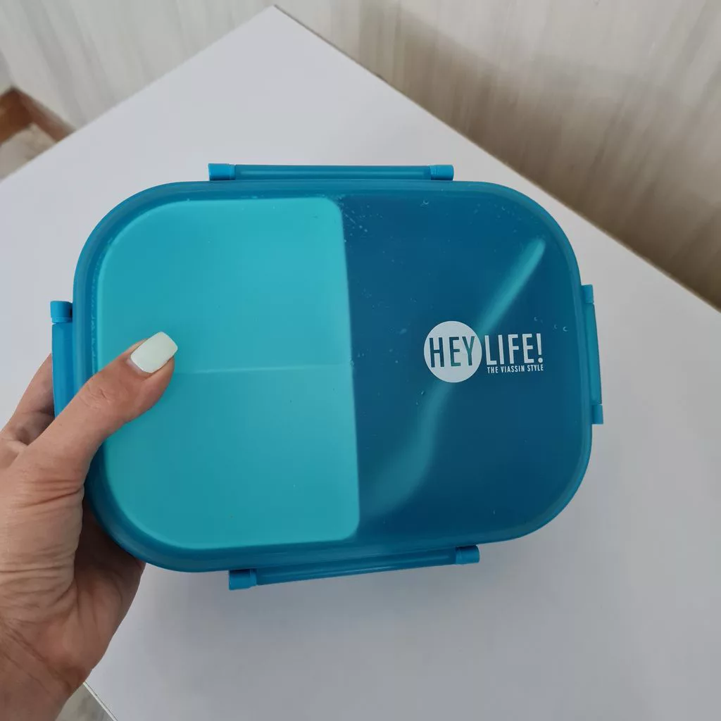 ظرف غذا ویاسین مدل هی لایف به همراه قمقمه