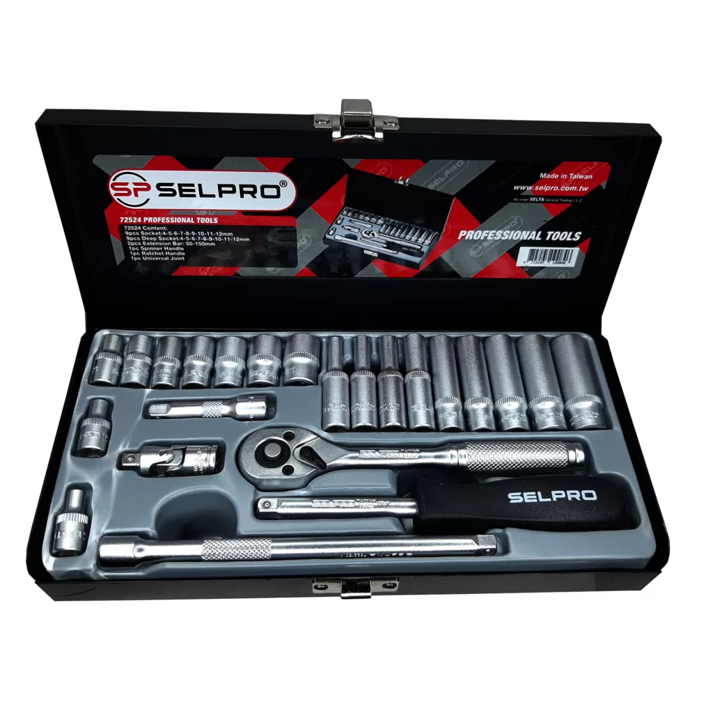 آچار بکس سلپرو مدل 72524 مجموعه 24 عددی