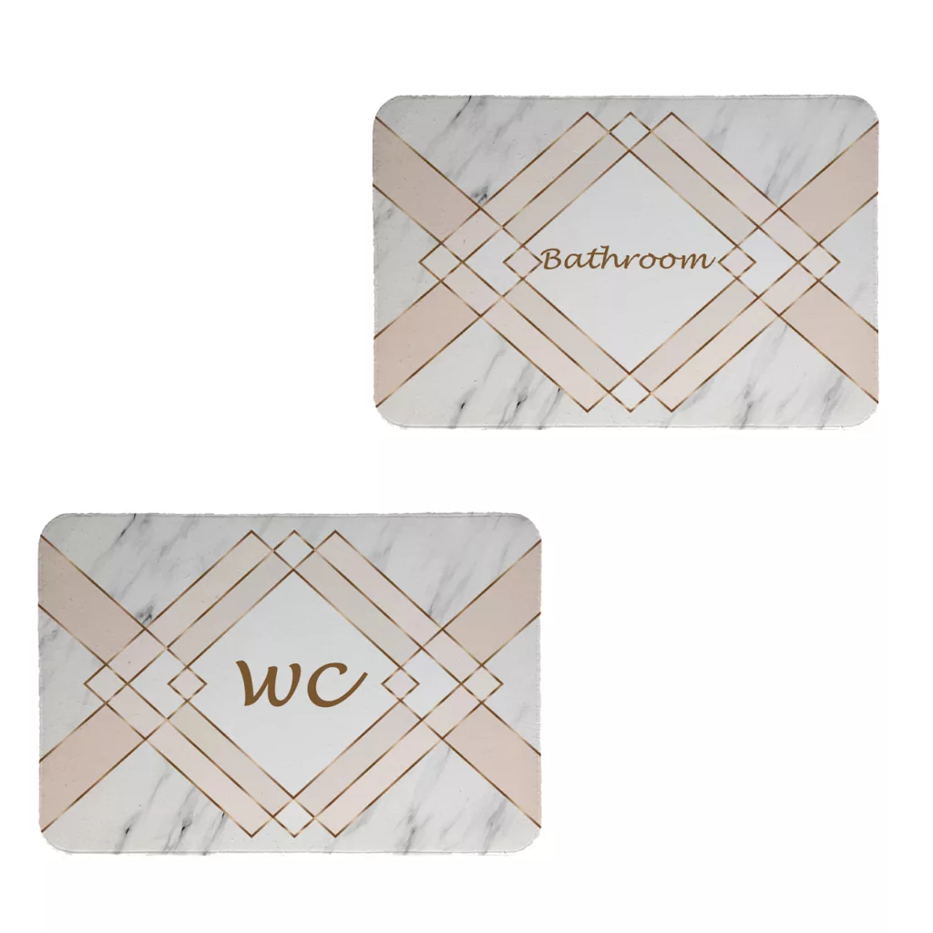 پادری طرح حمام و سرویس بهداشتی کد 8649 سایز 60×40 سانتی متر مجموعه دو عددی