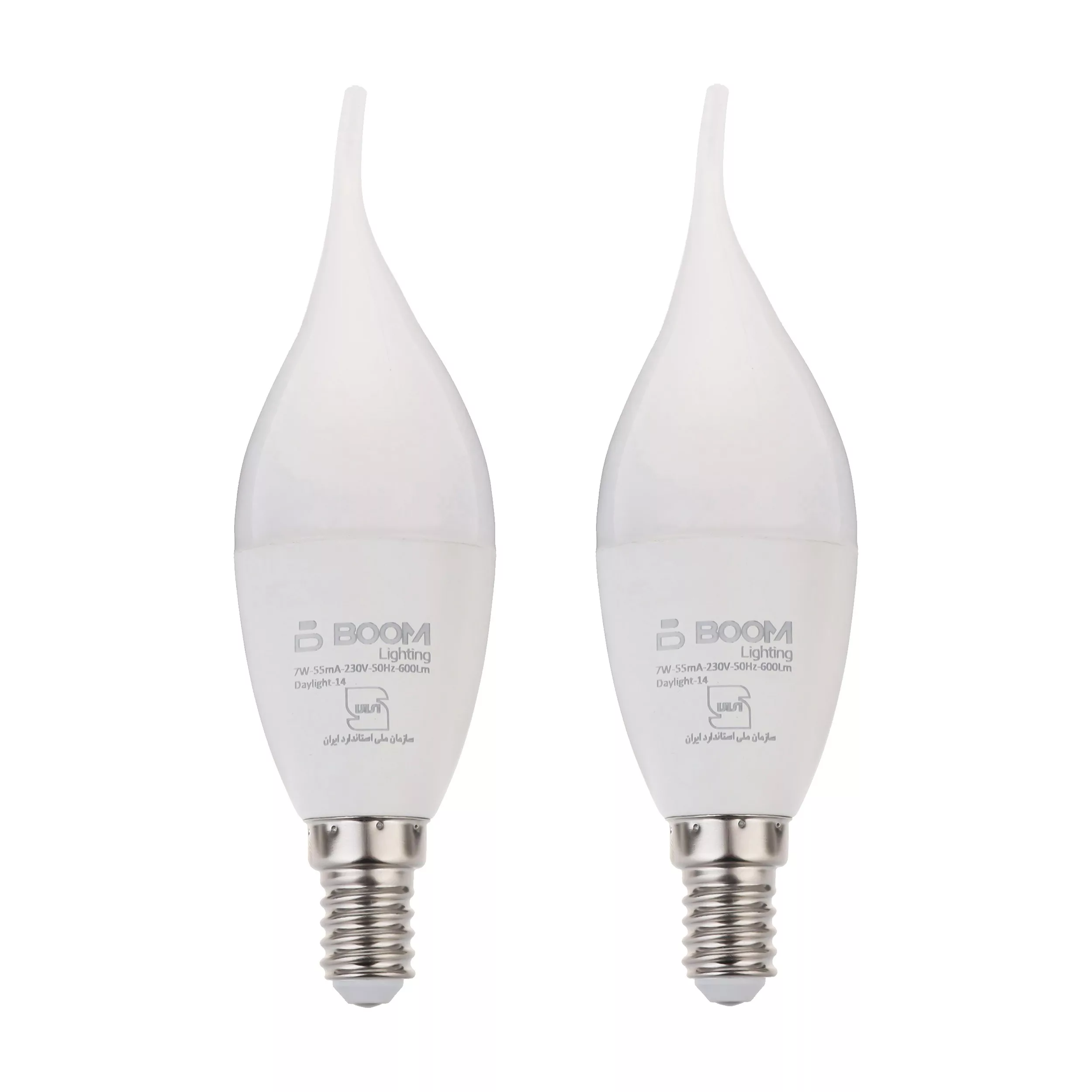 لامپ ال ای دی 7 وات بوم لایتینگ مدل شمعی پایه E14 بسته دو عددی