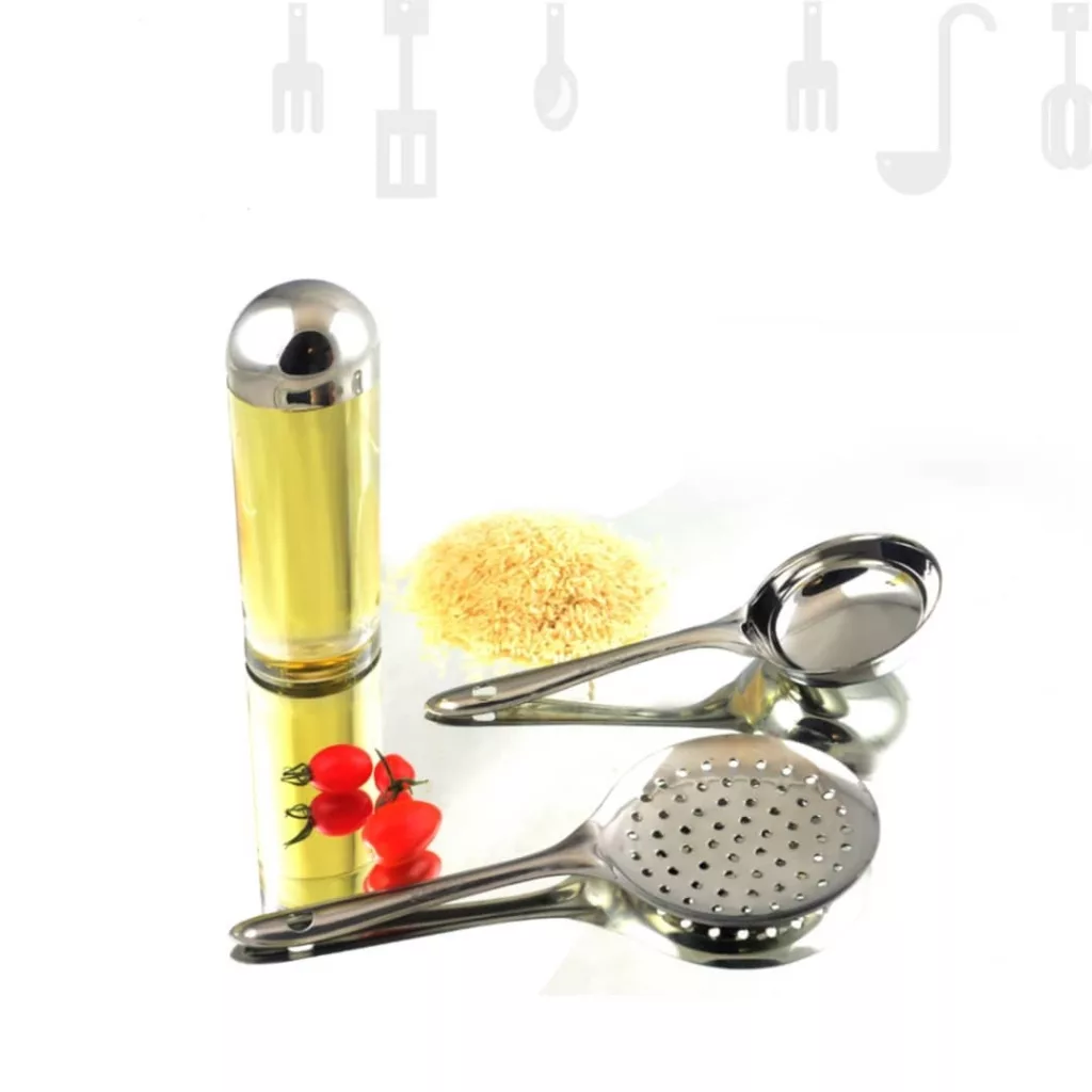 سرویس کفگیر و ملاقه 3 پارچه مدل هندي کد KMM