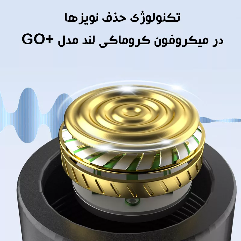 ست میکروفن بی سیم کروماکی لند مدل GO PLUS با درگاه اتصال Type C