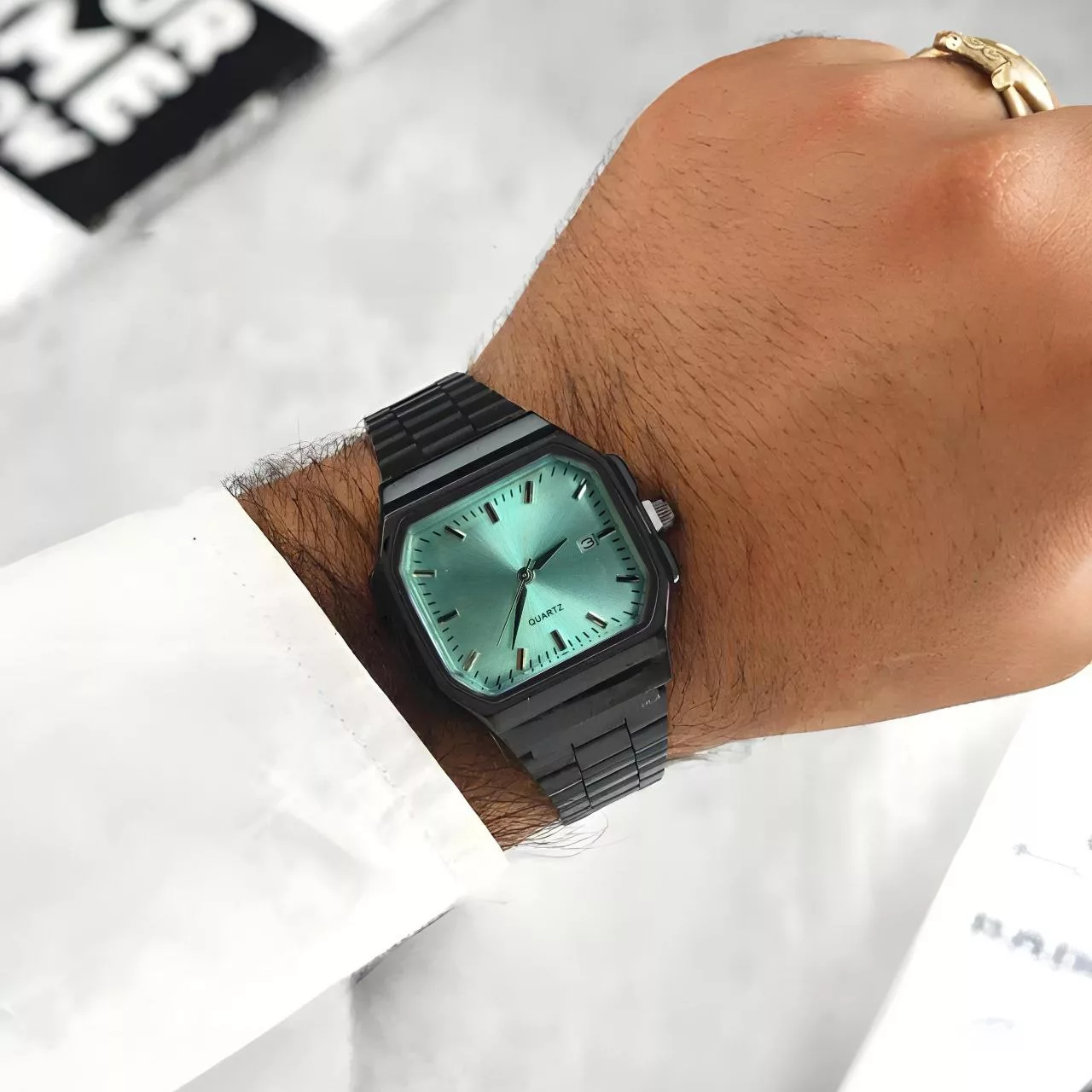 ساعت مچی عقربه‌ای کوارتز مردانه مدل تقویم دار کد 106