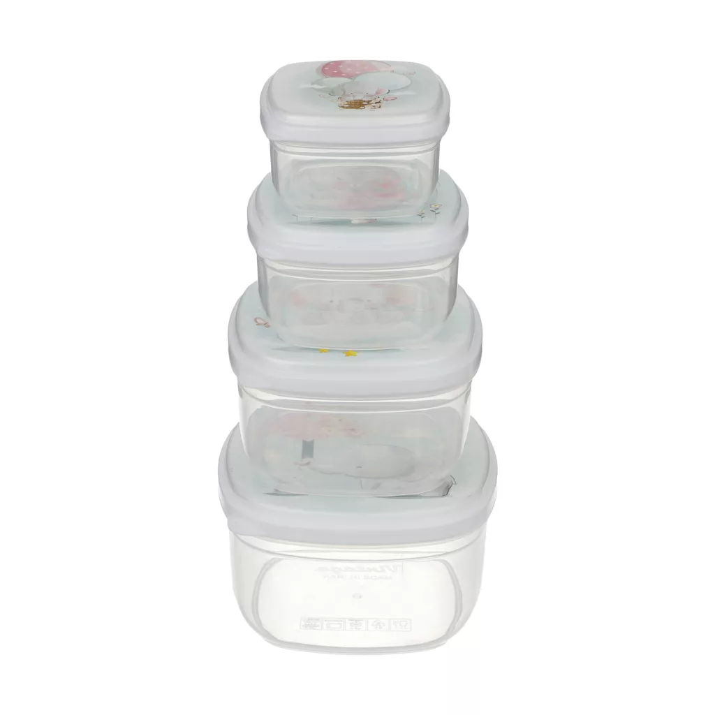 ظرف نگهدارنده وینتج طرح فیل مدل VNP035 مجموعه 4 عددی