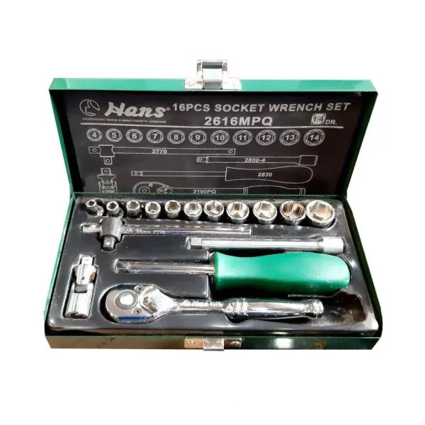 آچار بکس هنس مدل +2616MPQ مجموعه 16 عددی