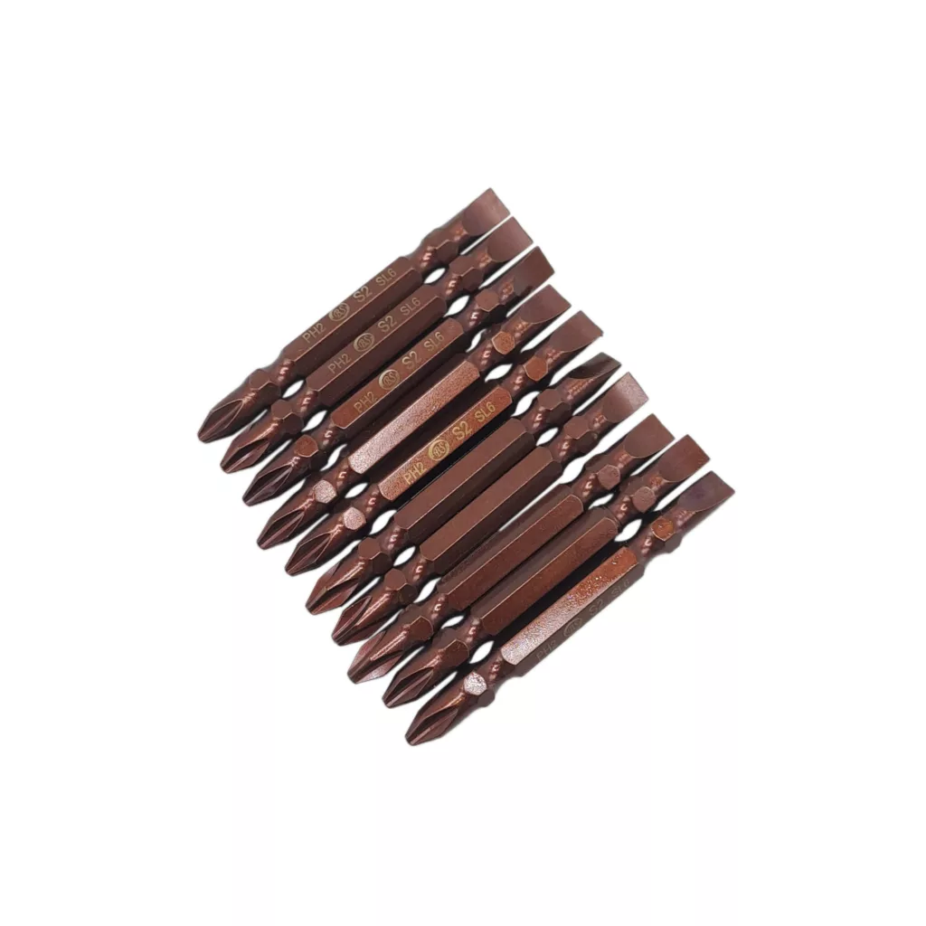 سری پیچ گوشتی یک سر چهارسو یک سر دو سو مدل 10PS بسته 10 عددی