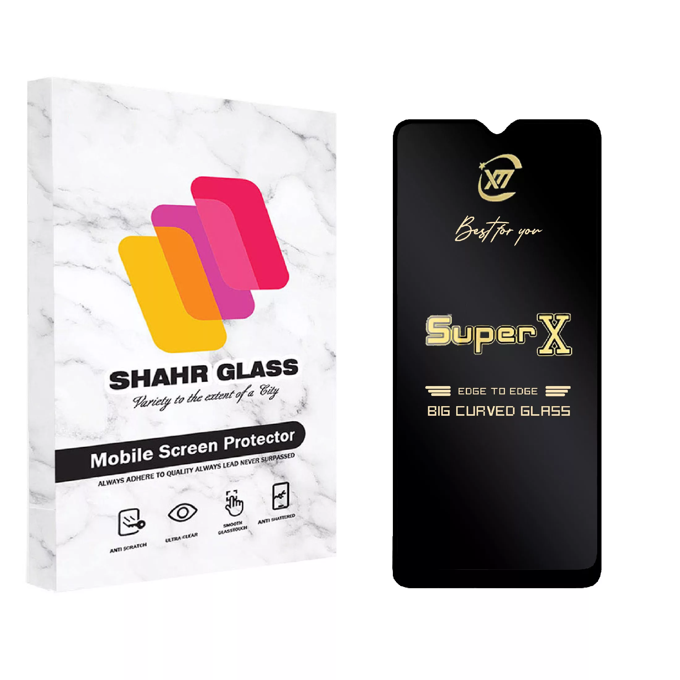 محافظ صفحه نمایش شهر گلس مدل SUPERX مناسب برای گوشی موبایل موتورولا Moto E7 / E7 Plus / One Fusion