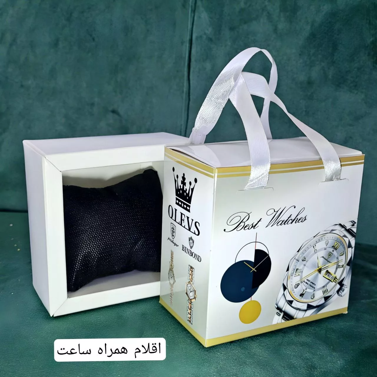 ساعت مچی عقربهای کوارتز مردانه بین باند مدل ریز بافت نگینی کد 003