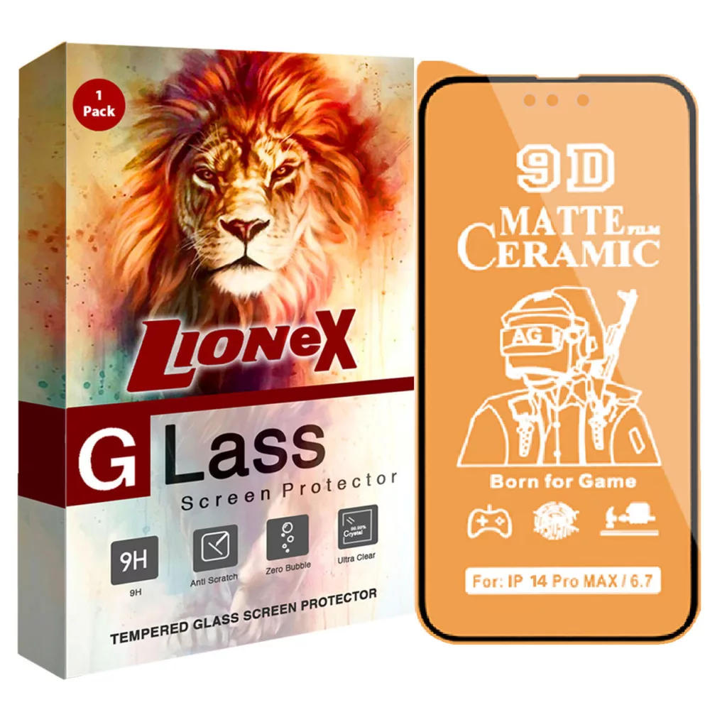 محافظ صفحه نمایش مات لایونکس مدل CMT14 مناسب برای گوشی موبایل اپل iPhone 14 Pro Max