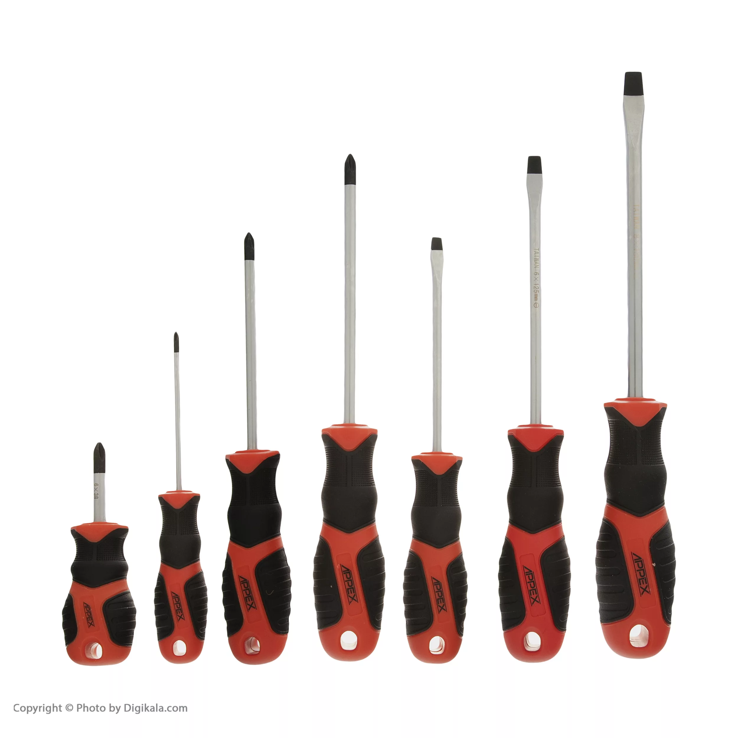 مجموعه 7 عددی پیچ گوشتی اپکس کد 1107