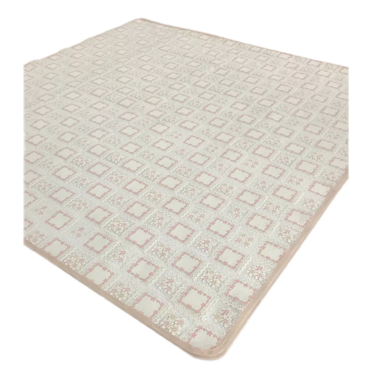 سفره 14 نفره مدل رویال طرح گیپور سایز 350×100 سانتی متر