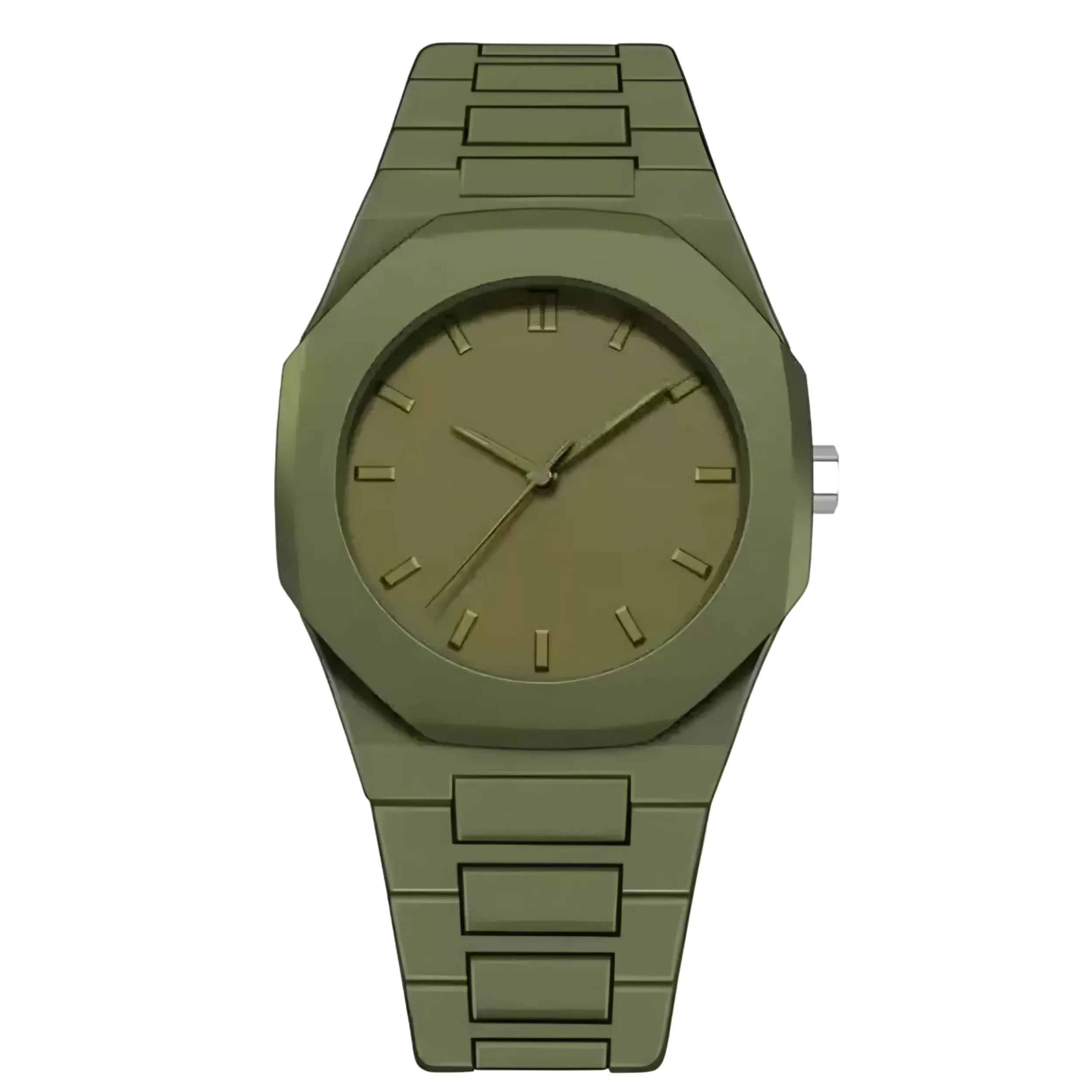 ساعت مچی عقربه‌ای کوارتز مردانه مدل اسپرت بند سبک قفل مخفی کد ۱.۷