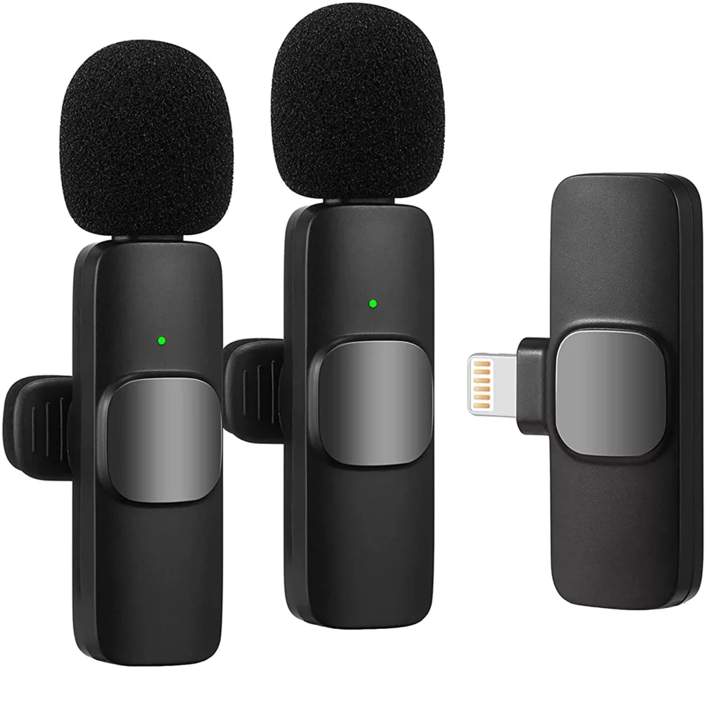 ست میکروفن یقه ای بیسیم مدل K9 Dual Lightning