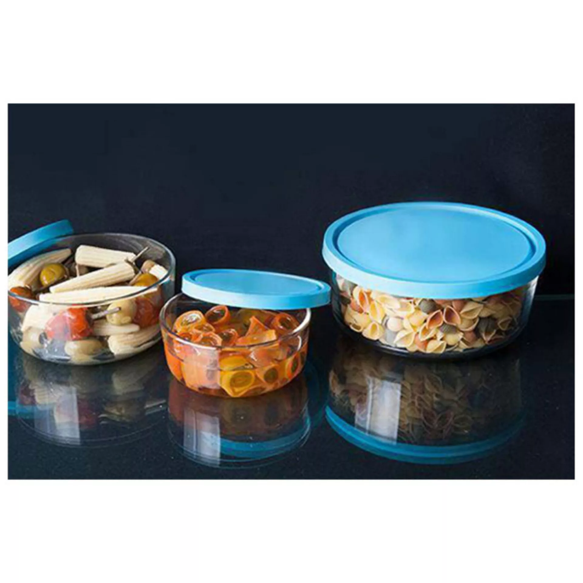 ظرف نگهدارنده بلور کاوه مدل کادویی مجموعه 3 عددی