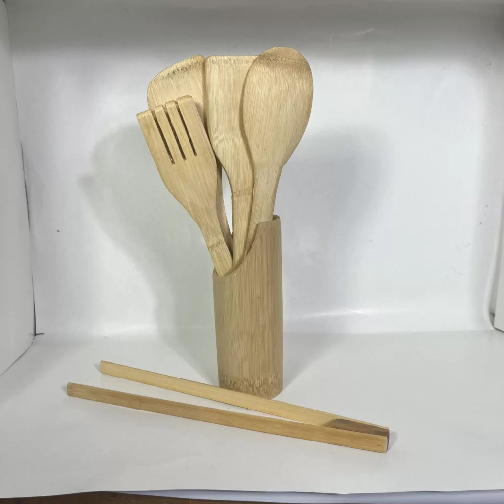 سرویس کفگیر و ملاقه ۶ پارچه مدل بامبو