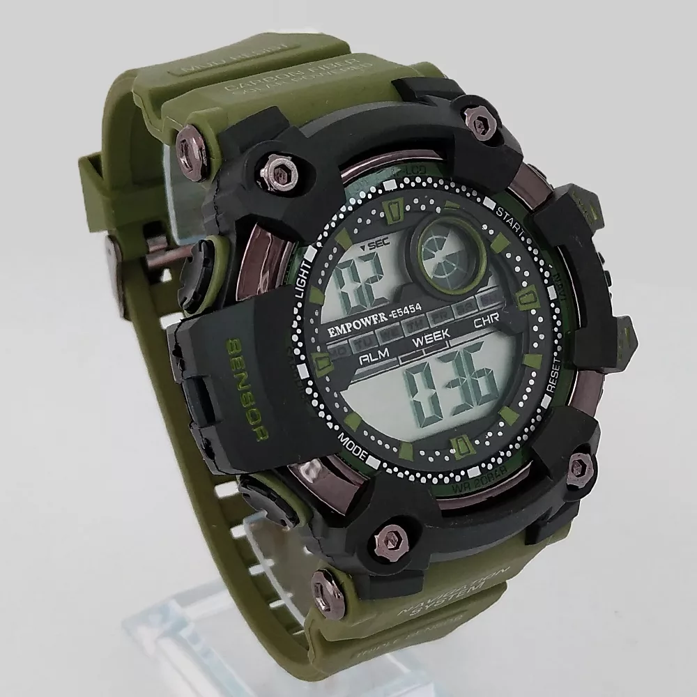 ساعت مچی دیجیتال مردانه مدل چراغدار کرنومتردار اسپرت