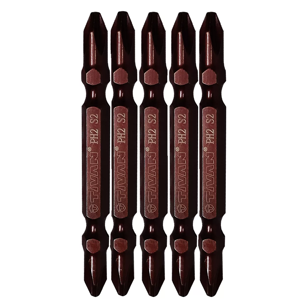 سری پیچ گوشتی دو سر چهار سو تیوان مدل AT - 02 مجموعه 5 عددی