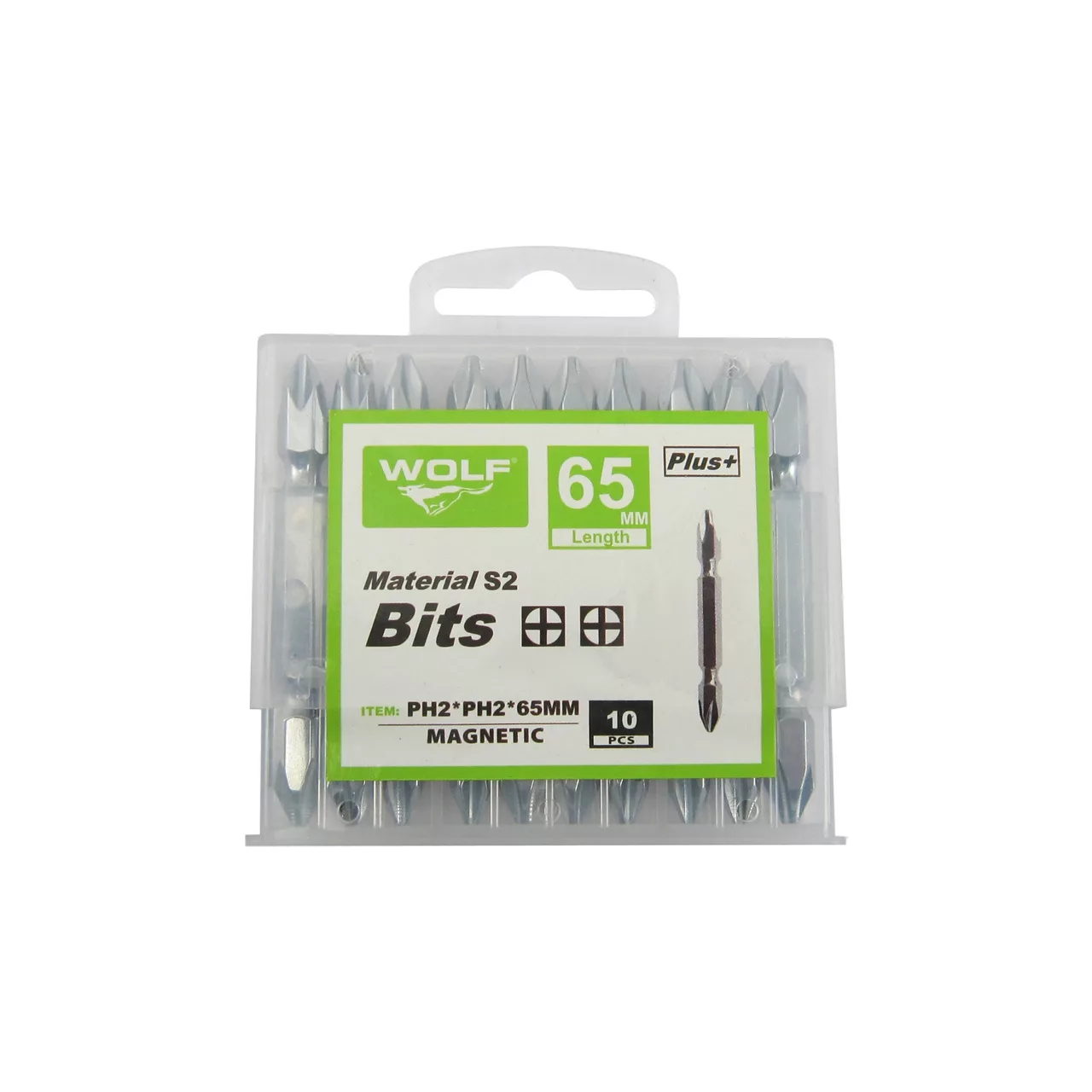 سری پیچ گوشتی دو سر چهار سو ولف کد 6.5-198 بسته 10 عددی