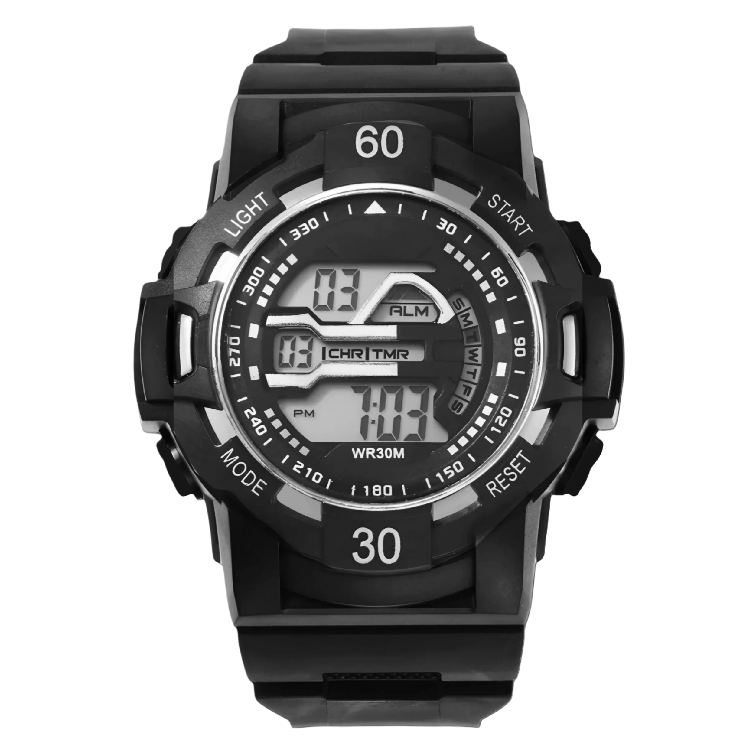 ساعت مچی دیجیتال مردانه مدل اسپرت تک زمانه کرنوگراف بند پیو کد ۷