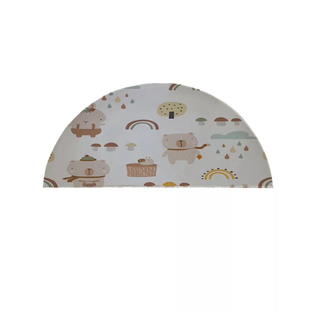 پادری  مدل نیم دایره  طرح کودکانه  کد 9398  سایز 90×45 سانتی متر