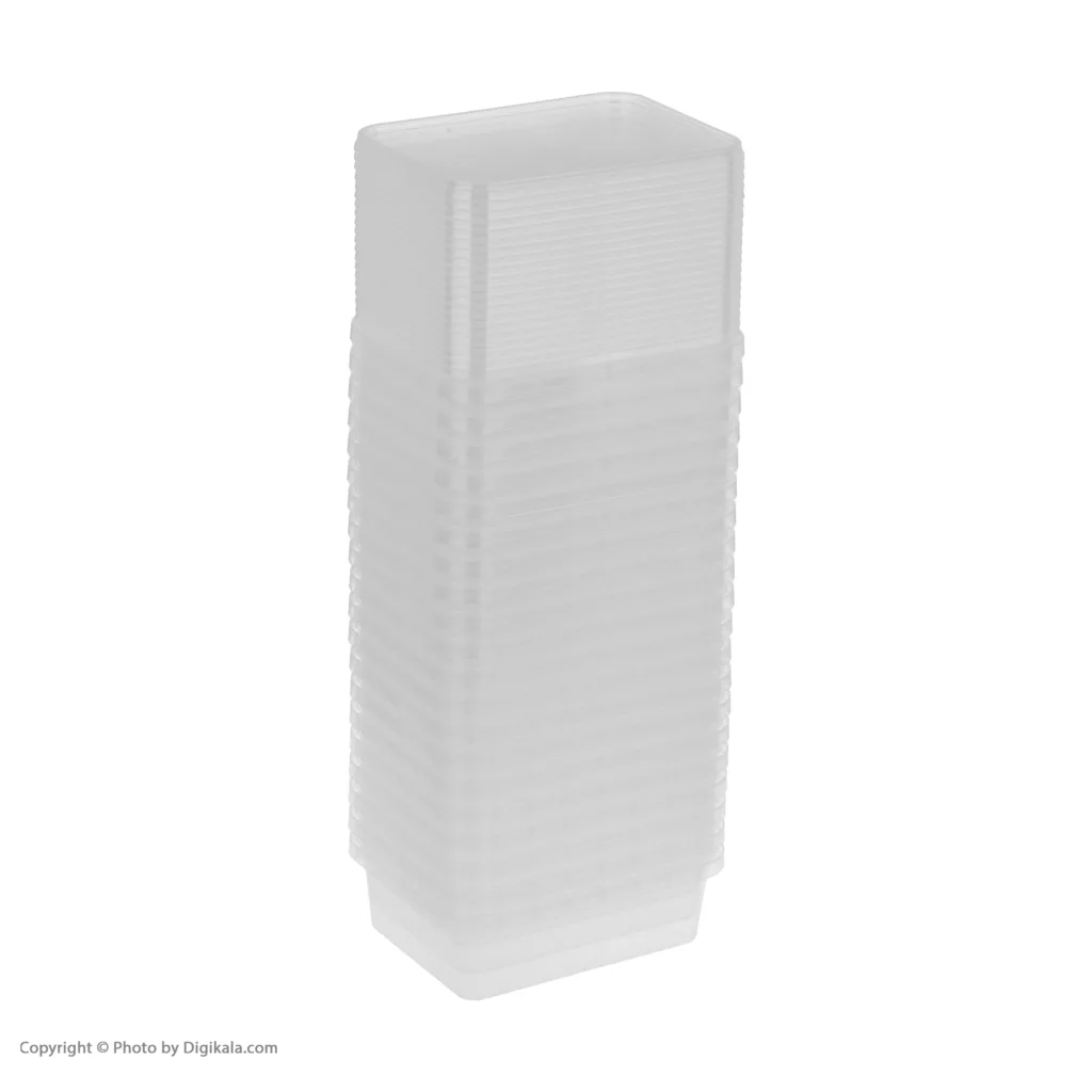 ظرف نگهدارنده رادین پلاستیک مدل 0003 بسته 20 عددی