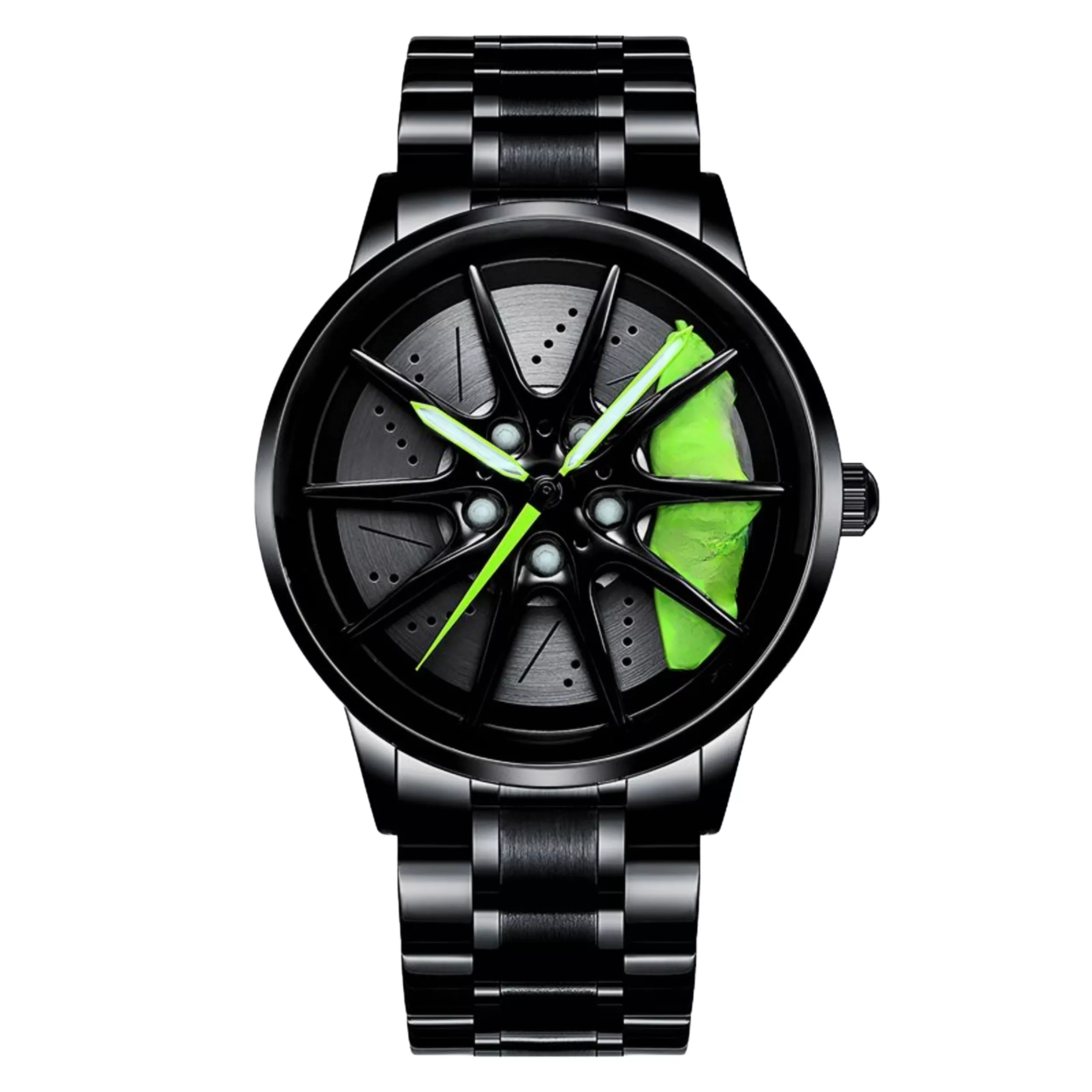 ساعت مچی عقربه‌ای مردانه کوارتز مدل تک موتوره بند فلزی صفحه چرخان