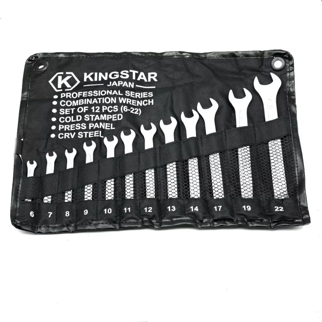 آچار یکسر تخت و یکسر رینگی کینگ استار مدل JAPAN-SET-12PCS  مجموعه 12 عددی