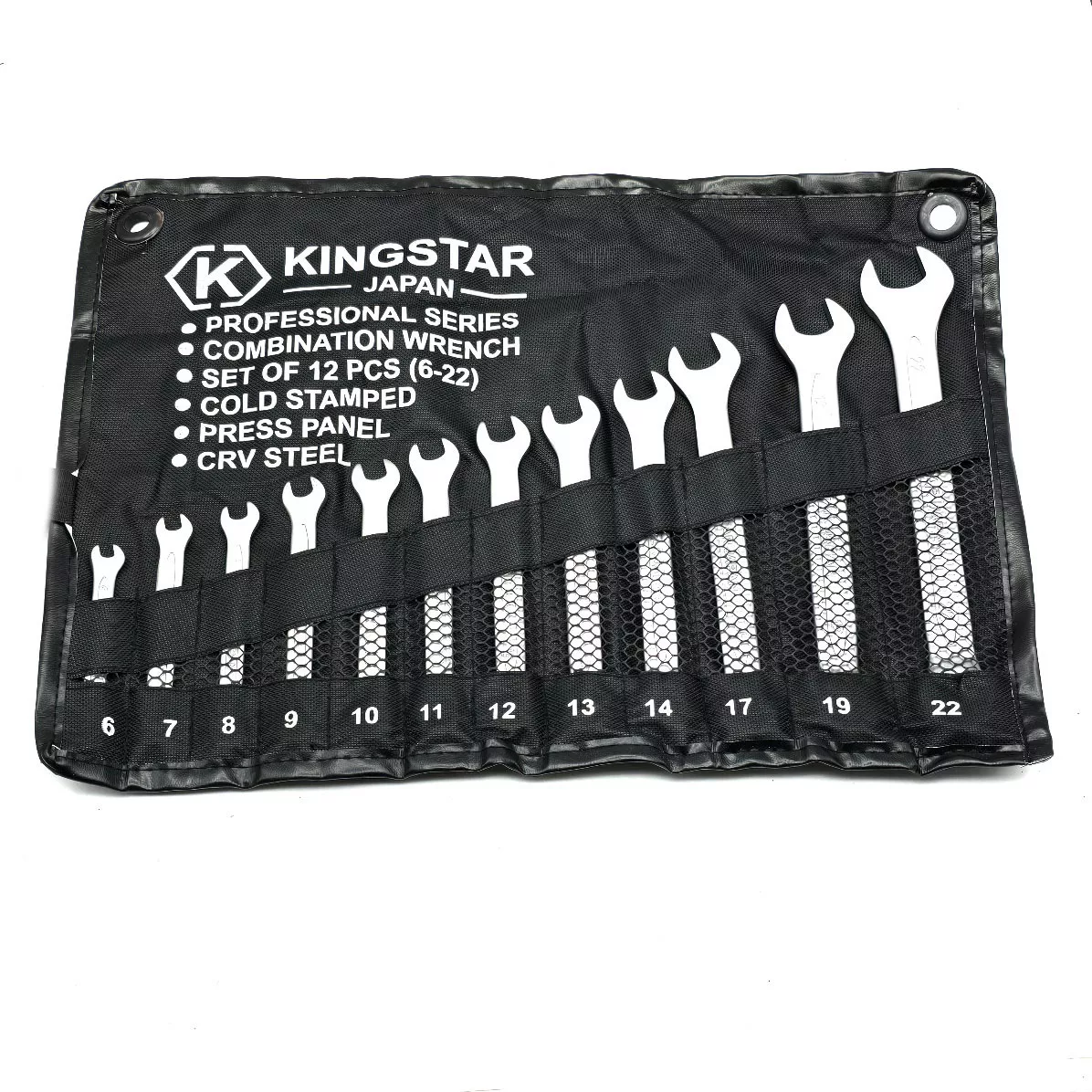 آچار یکسر تخت و یکسر رینگی کینگ استار مدل JAPAN-SET-12PCS  مجموعه 12 عددی