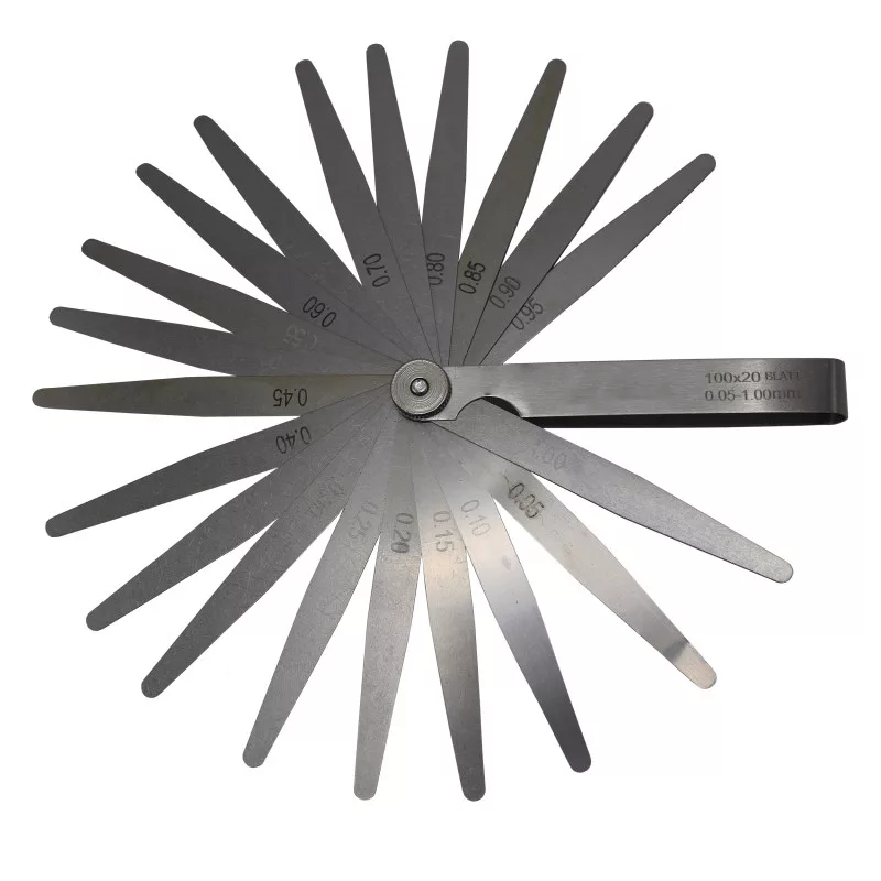 آچار فیلر مدل G-20 مجموعه 20 عددی