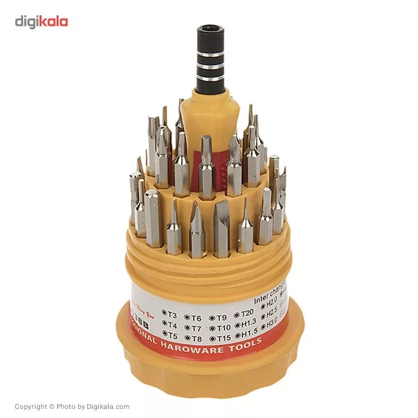 مجموعه 31 عددی سری پیچ گوشتی اچ ان مدل HS-6036B