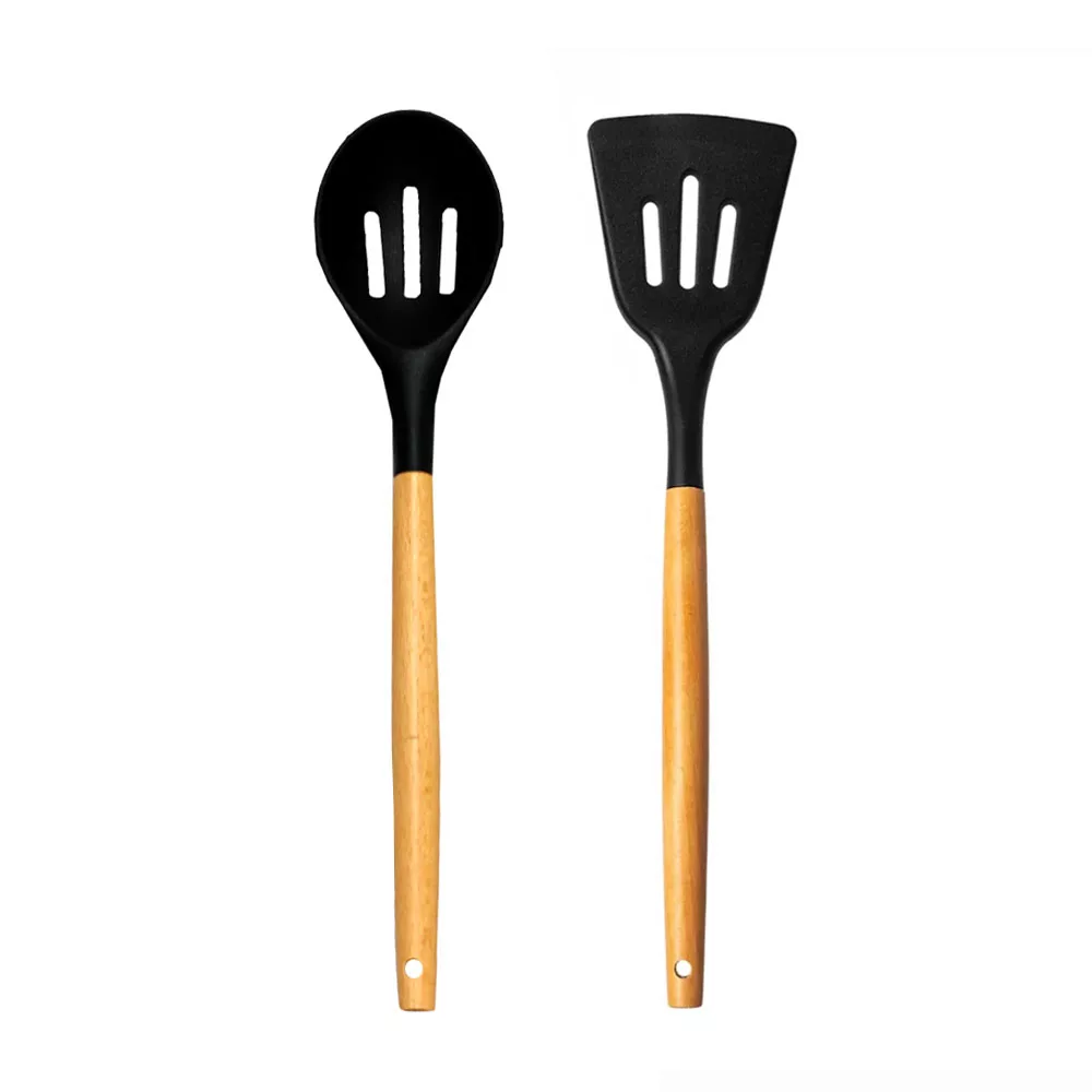 سرویس کفگیر 2 پارچه مدل سیلیکونی